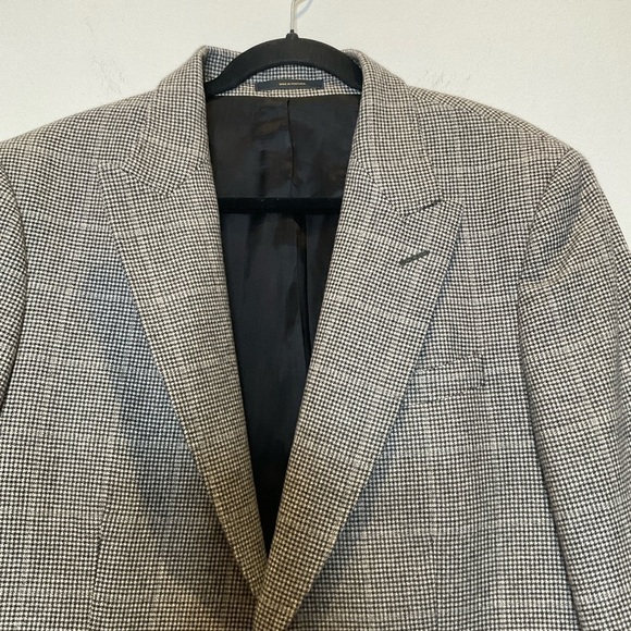 Massimo Dutti Mens 100% Wool Blazer One Button Size 54 - Picture 4 of 13